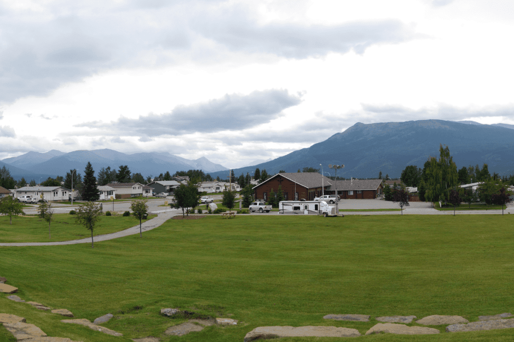 A Summer View Across Town Towards The Rocky Mountains And The Pros And Cons Of Living In Grande Cache Alberta Canada